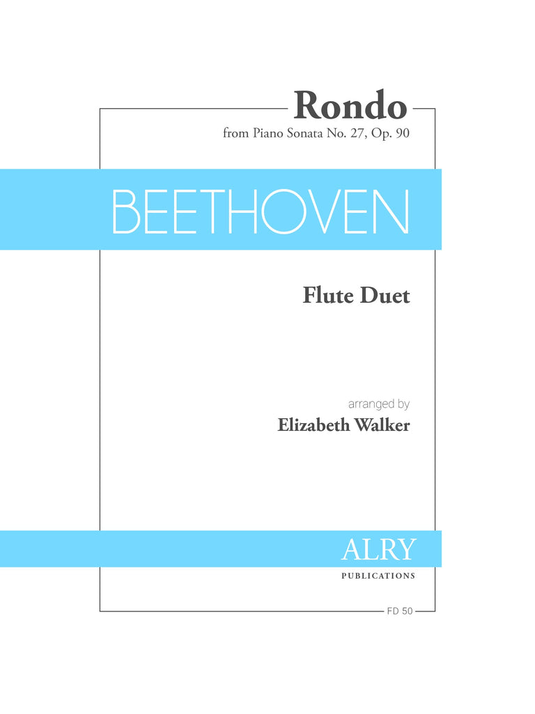 Beethoven (arr. Walker) - Rondo from Piano Sonata No. 27, Op. 90 for Flute Duet - FD50