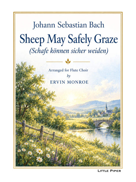 Bach (arr. Monroe) - Sheep May Safely Graze for Flute Choir - FE-B7