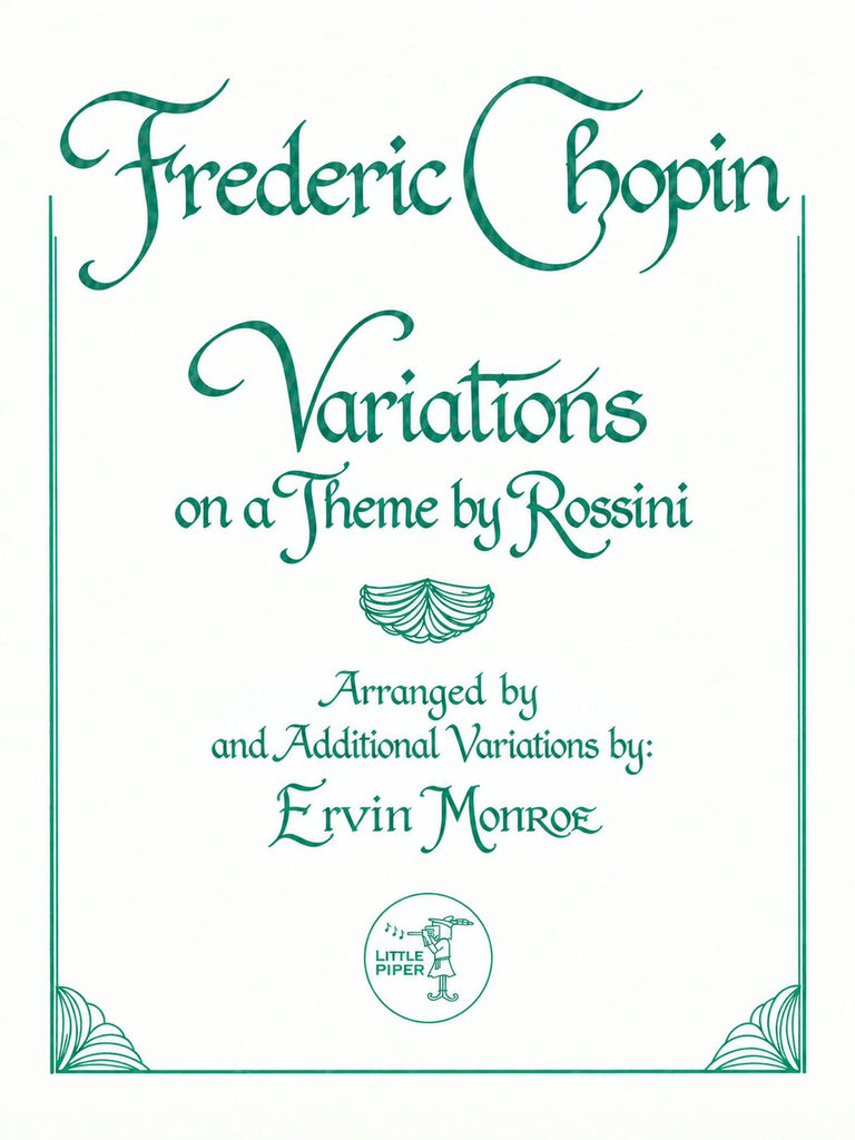 Chopin (arr. Monroe) - Variations on a Theme by Rossini for Solo Flute and Flute Choir - FE-C1