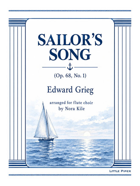 Grieg (arr. Kile) - Sailor's Song (Op. 68, No. 1) for Flute Choir - FE-G3