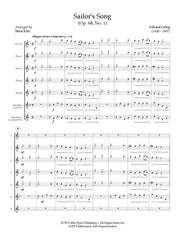 Grieg (arr. Kile) - Sailor's Song (Op. 68, No. 1) for Flute Choir - FE-G3