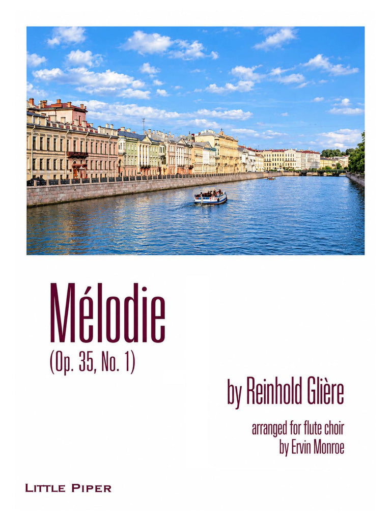Gliere (arr. Monroe) - Melodie, Op. 35, No. 1 for Flute Choir - FE-G7