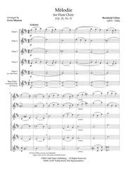 Gliere (arr. Monroe) - Melodie, Op. 35, No. 1 for Flute Choir - FE-G7