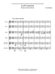 Monroe - Loch Lomond: Theme and Variations for Flute Choir - FE-M3