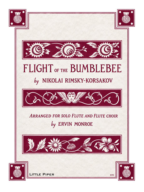 Rimsky-Korsakov (arr. Monroe) - Flight of the Bumblebee for Solo Flute and Flute Choir - FE-R1
