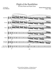 Rimsky-Korsakov (arr. Monroe) - Flight of the Bumblebee for Solo Flute and Flute Choir - FE-R1