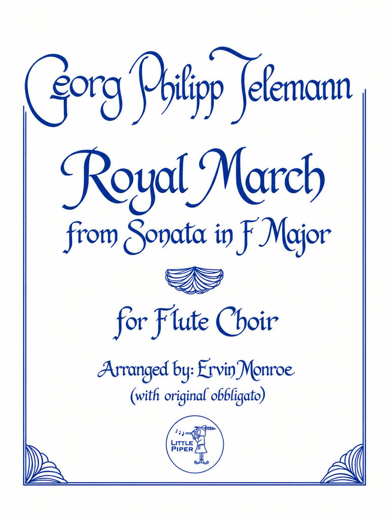 Telemann (arr. Monroe) - Royal March for Two Solo Flutes and Flute Choir - FE-T3