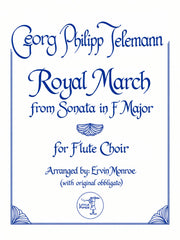 Telemann (arr. Monroe) - Royal March for Two Solo Flutes and Flute Choir - FE-T3