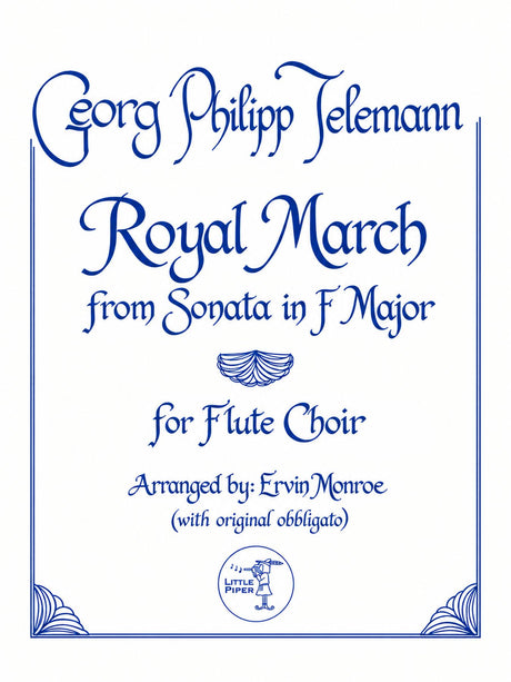 Telemann (arr. Monroe) - Royal March for Two Solo Flutes and Flute Choir - FE-T3