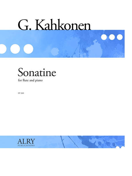 Kahkonen - Sonatine for Flute and Piano - FP209