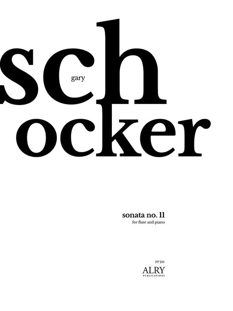 Schocker - Sonata No. 11 for Flute and Piano - FP216