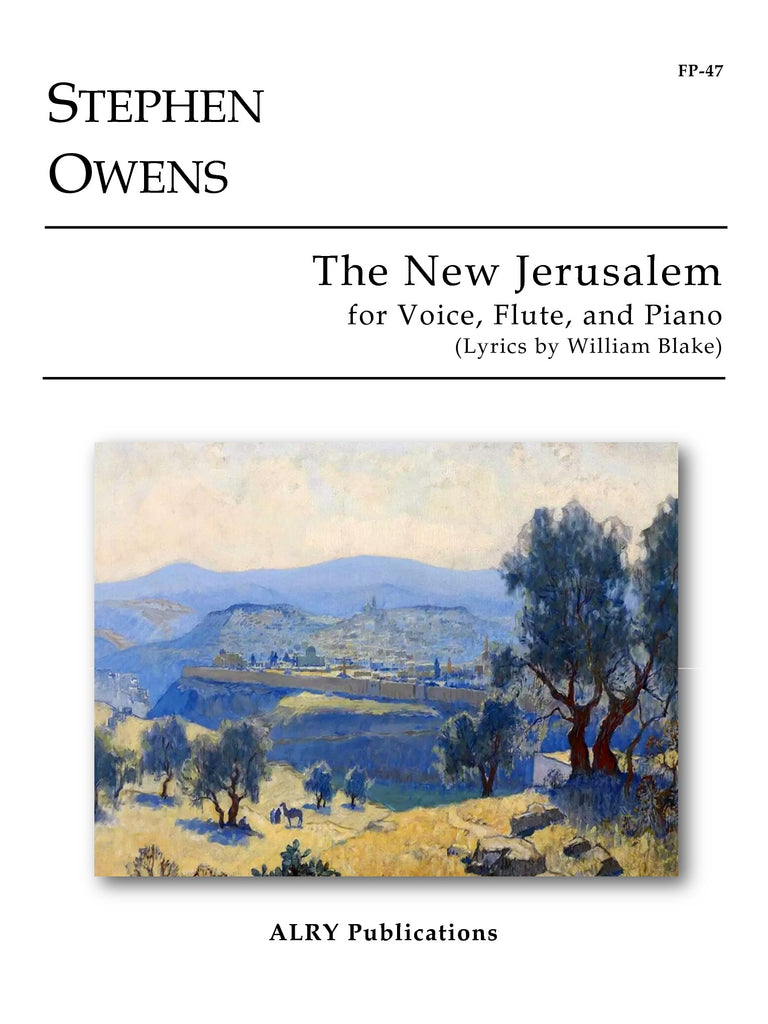 Owens - The New Jerusalem for Voice, Flute, and Piano - FP47