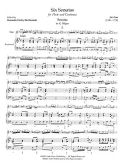 Čart (ed. McDermott) - Six Sonatas for Flute and Continuo - FP-C7