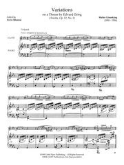 Gieseking (ed. Monroe) - Variations on a Theme by Edvard Grieg for Flute and Piano - FP-G8
