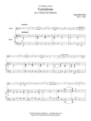 Hahn - Variations on a Theme by Mozart for Flute and Piano - FP-H3