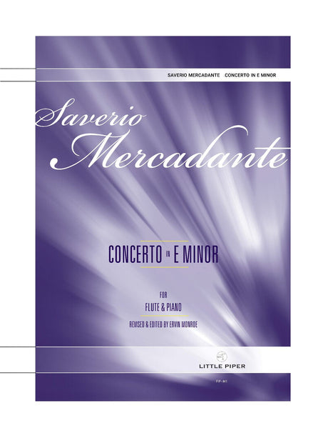 Mercadante (ed. Monroe) - Concerto in E Minor for Flute and Piano - FP-M1
