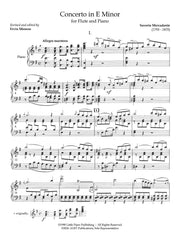 Mercadante (ed. Monroe) - Concerto in E Minor for Flute and Piano - FP-M1