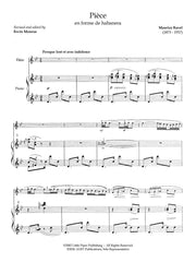 Ravel (ed. Monroe) - Piece en forme de habanera for Flute and Piano - FP-R2