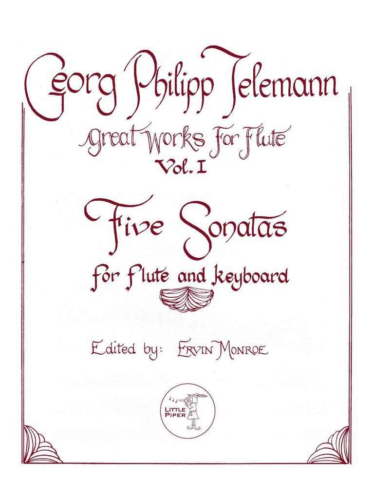 Telemann (ed. Monroe) - Five Sonatas for Flute and Keyboard - FP-T1