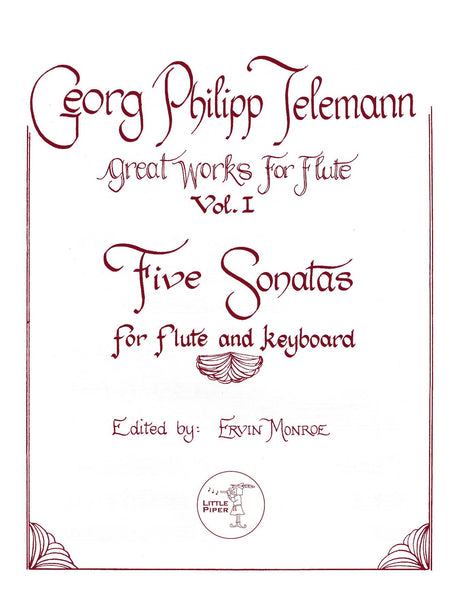 Telemann (ed. Monroe) - Five Sonatas for Flute and Keyboard - FP-T1