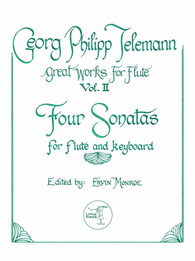 Telemann (ed. Monroe) - Four Sonatas for Flute and Keyboard - FP-T2