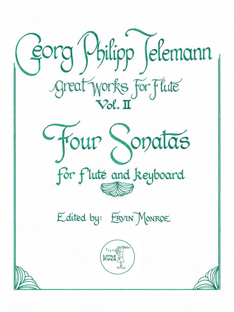 Telemann (ed. Monroe) - Four Sonatas for Flute and Keyboard - FP-T2