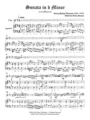 Telemann (ed. Monroe) - Four Sonatas for Flute and Keyboard - FP-T2