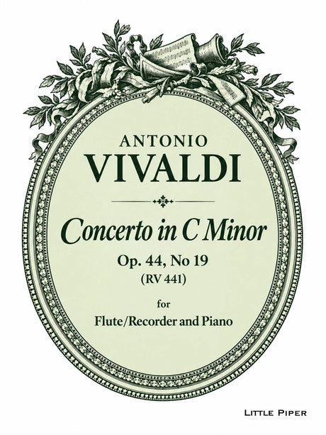 Vivaldi - Concerto in C Minor, RV 441 for Flute/Recorder and Piano - FP-V2