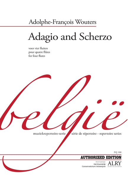 Wouters - Adagio and Scherzo, Op. 77 for Flute Quartet - FQ100
