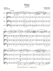 Jongen (ed. Johnston) - Elegie, Op. 114 for Flute Quartet - FQ110