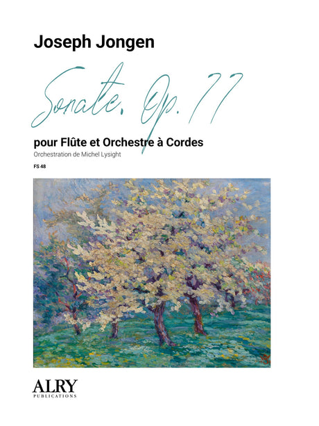 Jongen (orch. Lysight) - Sonate, Op. 77 pour flûte et orchestre à cordes - FS48
