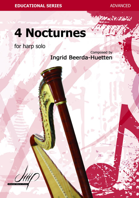 Beerda-Huetten - 4 Nocturnes for Harp - H116089DMP