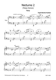 Beerda-Huetten - 4 Nocturnes for Harp - H116089DMP