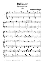 Beerda-Huetten - 4 Nocturnes for Harp - H116089DMP