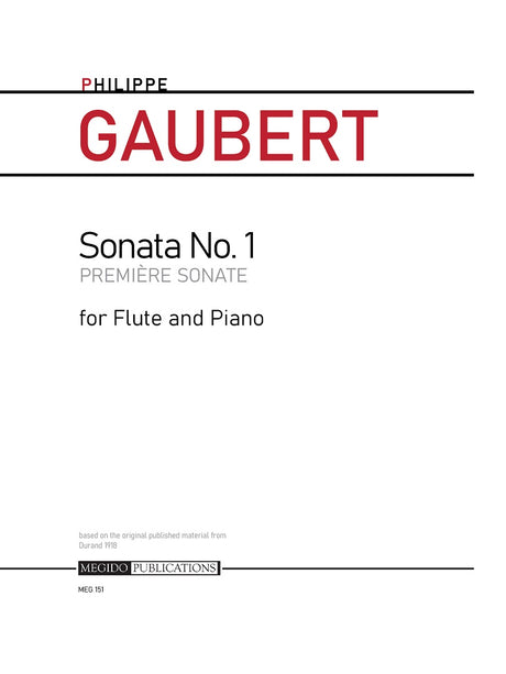 Gaubert - Sonata No. 1 for Flute and Piano - MEG151