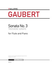 Gaubert - Sonata No. 3 for Flute and Piano - MEG153