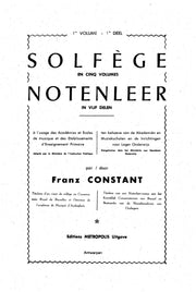 Constant, Franz - Notenleer - Deel 1 - MT30AEM