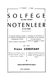 Constant, Franz - Notenleer - Deel 3 - MT32AEM