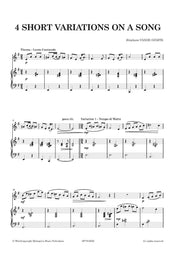 Vande Ginste - 4 Short Variations for Oboe and Piano - OP7974EM