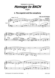 van Dal-Kleijne - Homage to BACH for Organ - ORG126038DMP