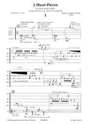 Vande Ginste - Three Short Pieces for Mixed Percussion (Solo) - PC8000EM