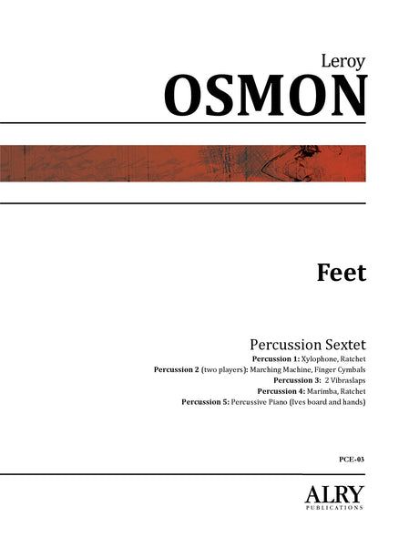 Osmon - Feet for Percussion Sextet - PCE03