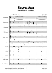 Nijs - Impressions for Percussion Ensemble - PCE220404UMMP