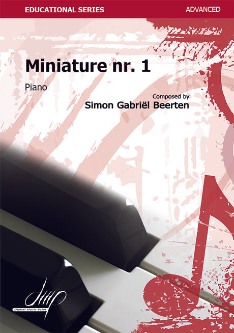 Beerten - Miniature Nr. 1 for Piano - PN122054DMP