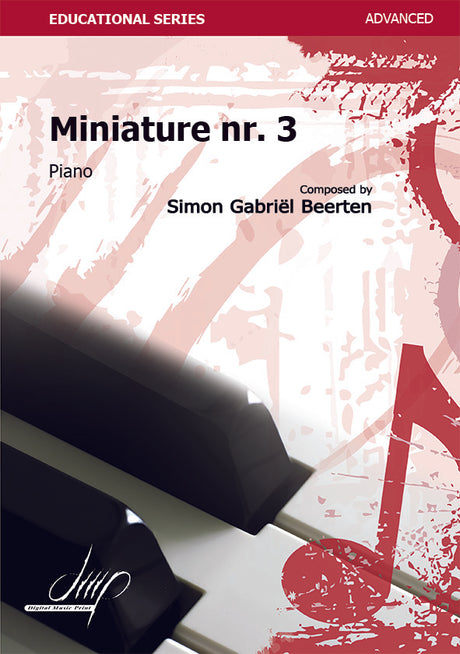 Beerten - Miniature Nr. 3 for Piano - PN122101DMP