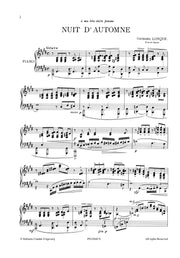 Lonque, Georges - Nuit d'Automne for Piano - PN2264CN