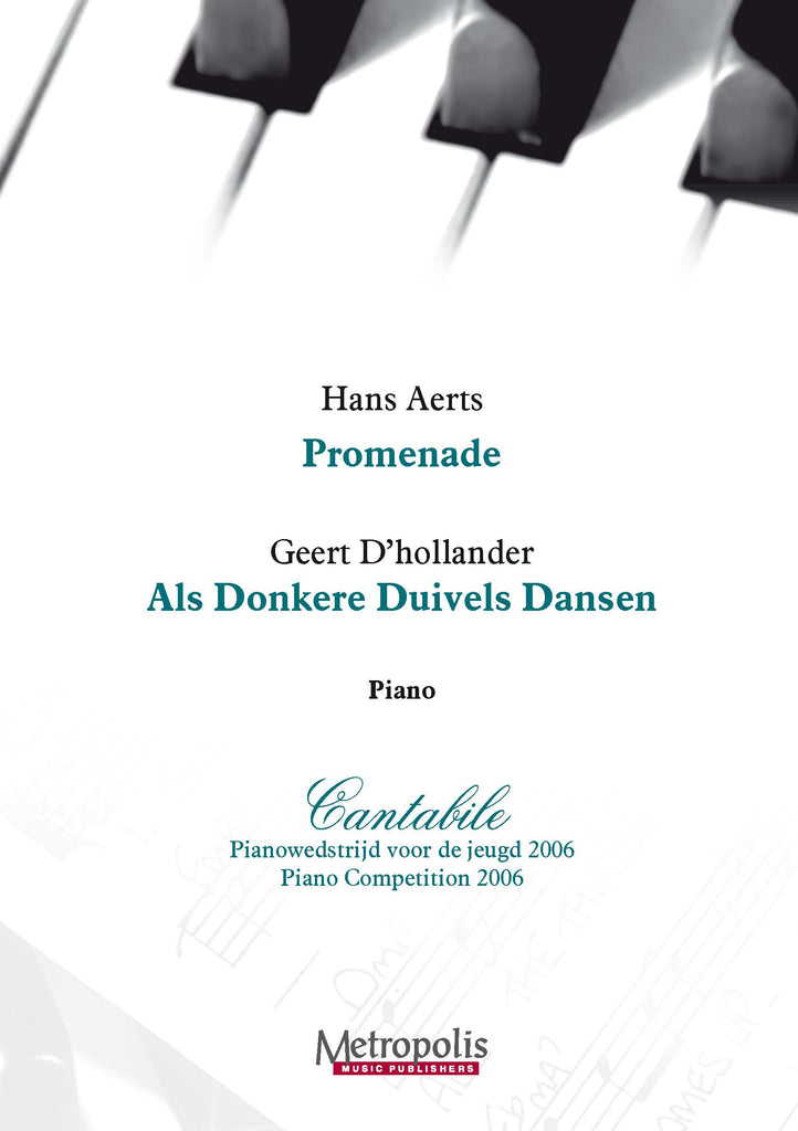 Aerts/D’hollander - Cantabile album for Piano - PN6134EM