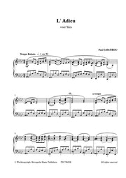 Chatrou - L'Adieu for Piano Solo - PN7796EM