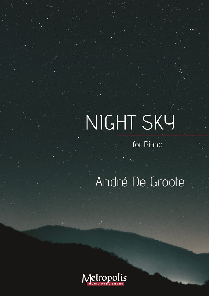 De Groote - Night Sky for Piano Solo - PN7806EM