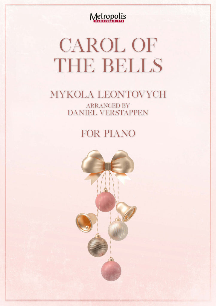 Leontovych (arr. Verstappen) - Carol of the Bells for Piano Solo - PN7855EM